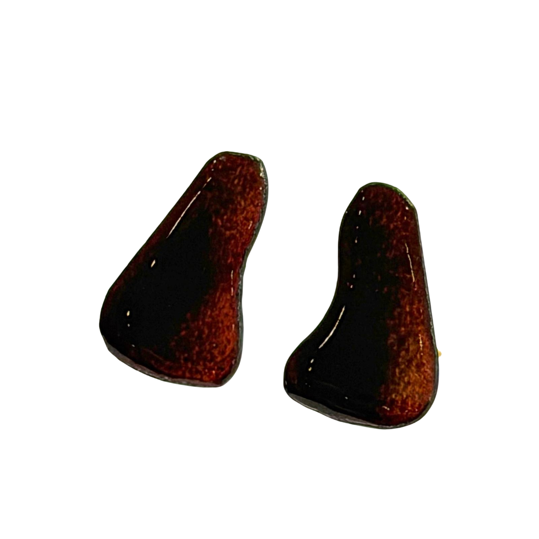 Tobacco Droplet Earrings