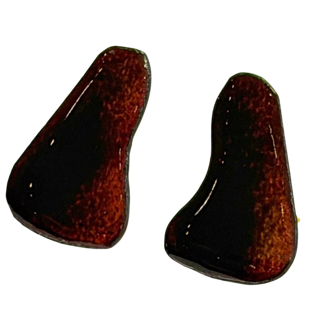 Tobacco Droplet Earrings