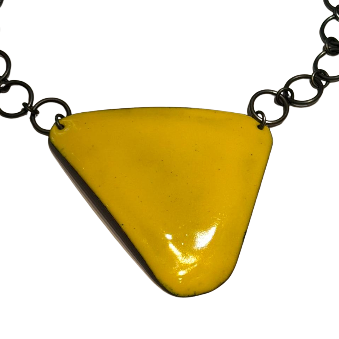 Lemon Cello Triangle Necklace