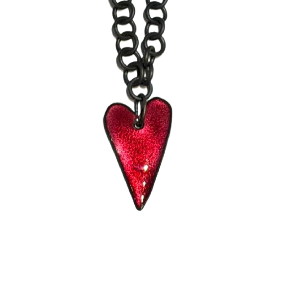 Heart With Steel Chain