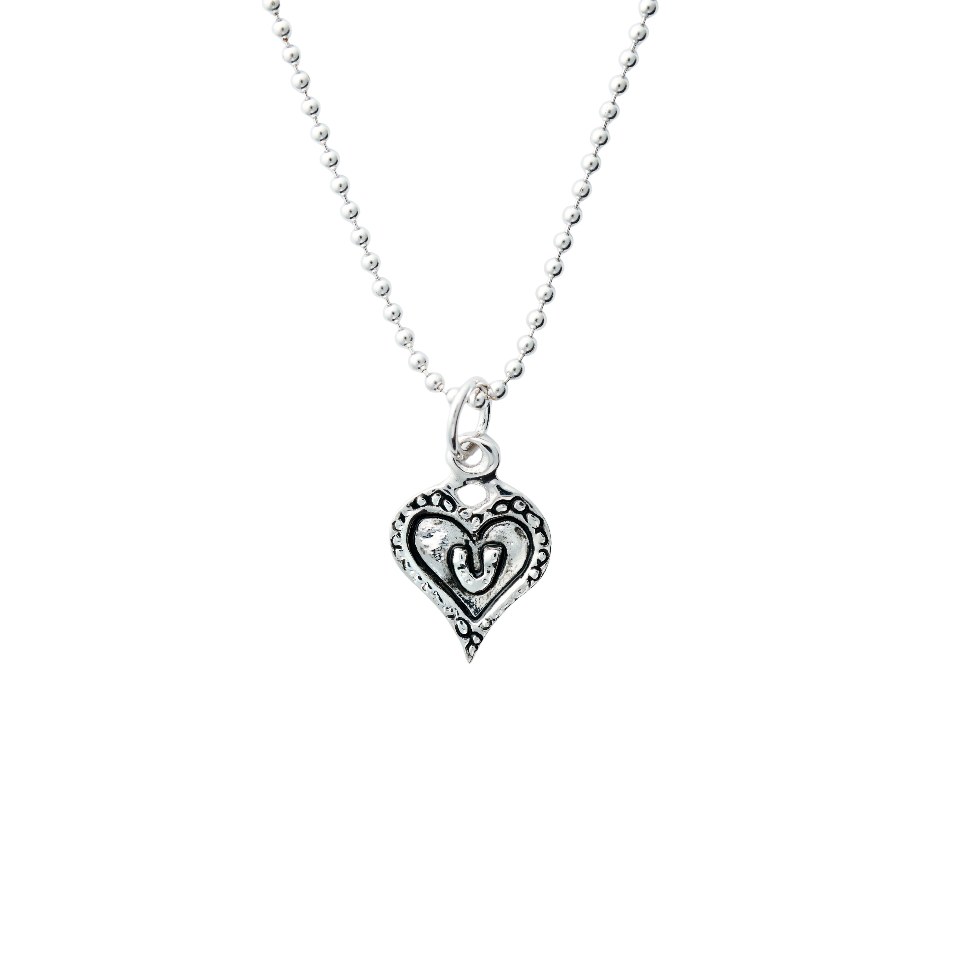 Heart with Horseshoe Pendant