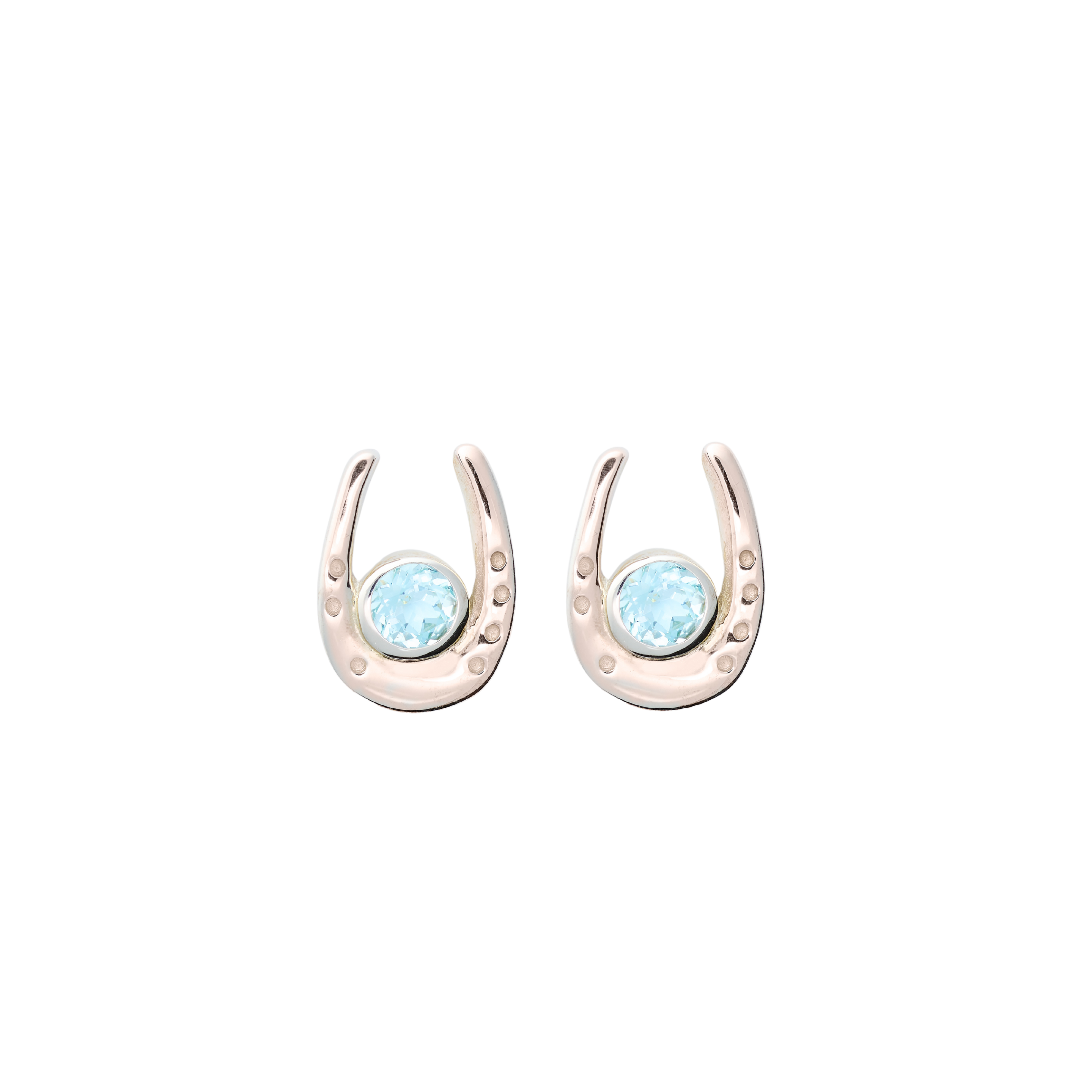 Small Slider Earring with Blue Topaz