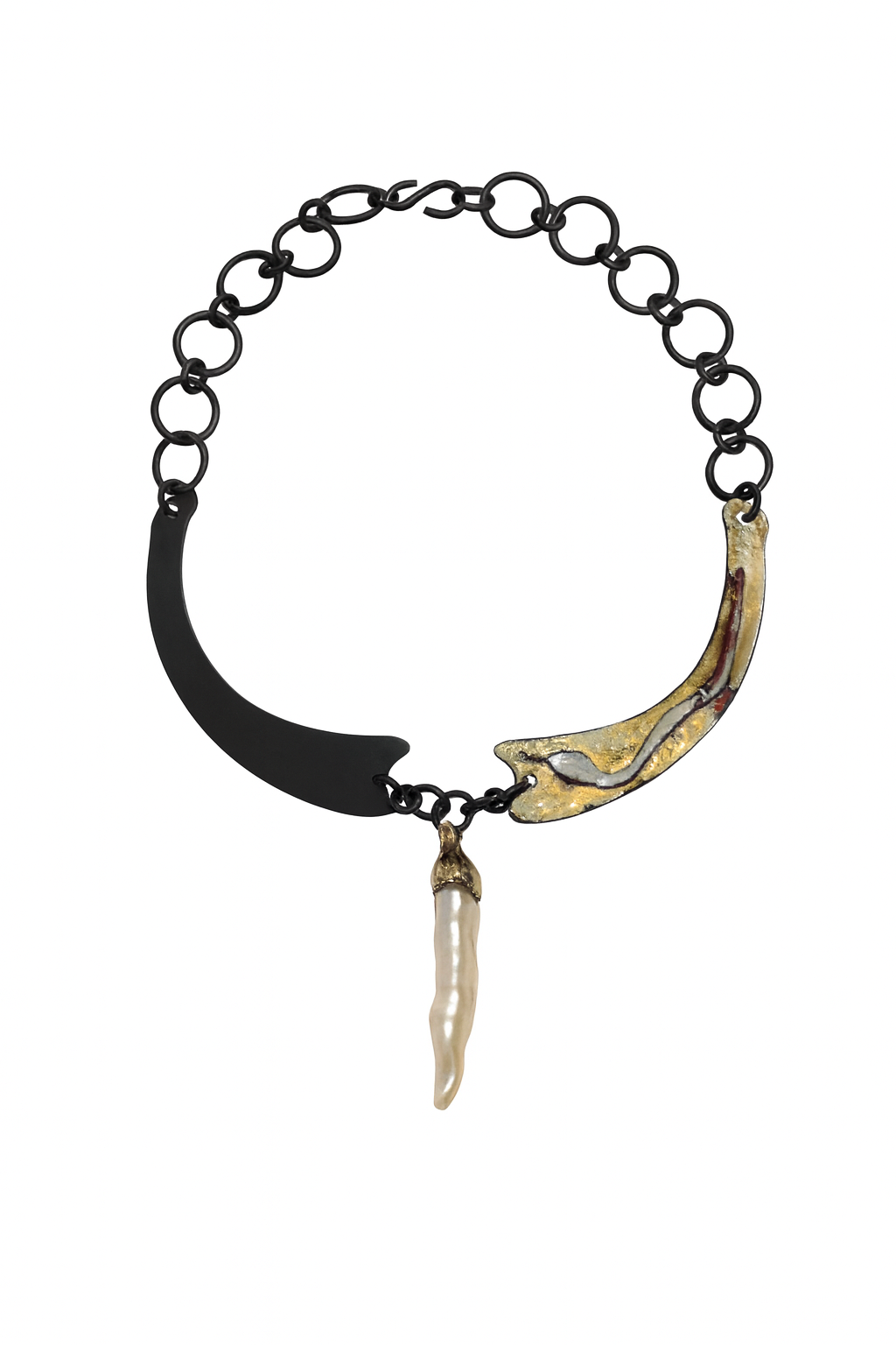 Snake Baroque Pearl Necklace