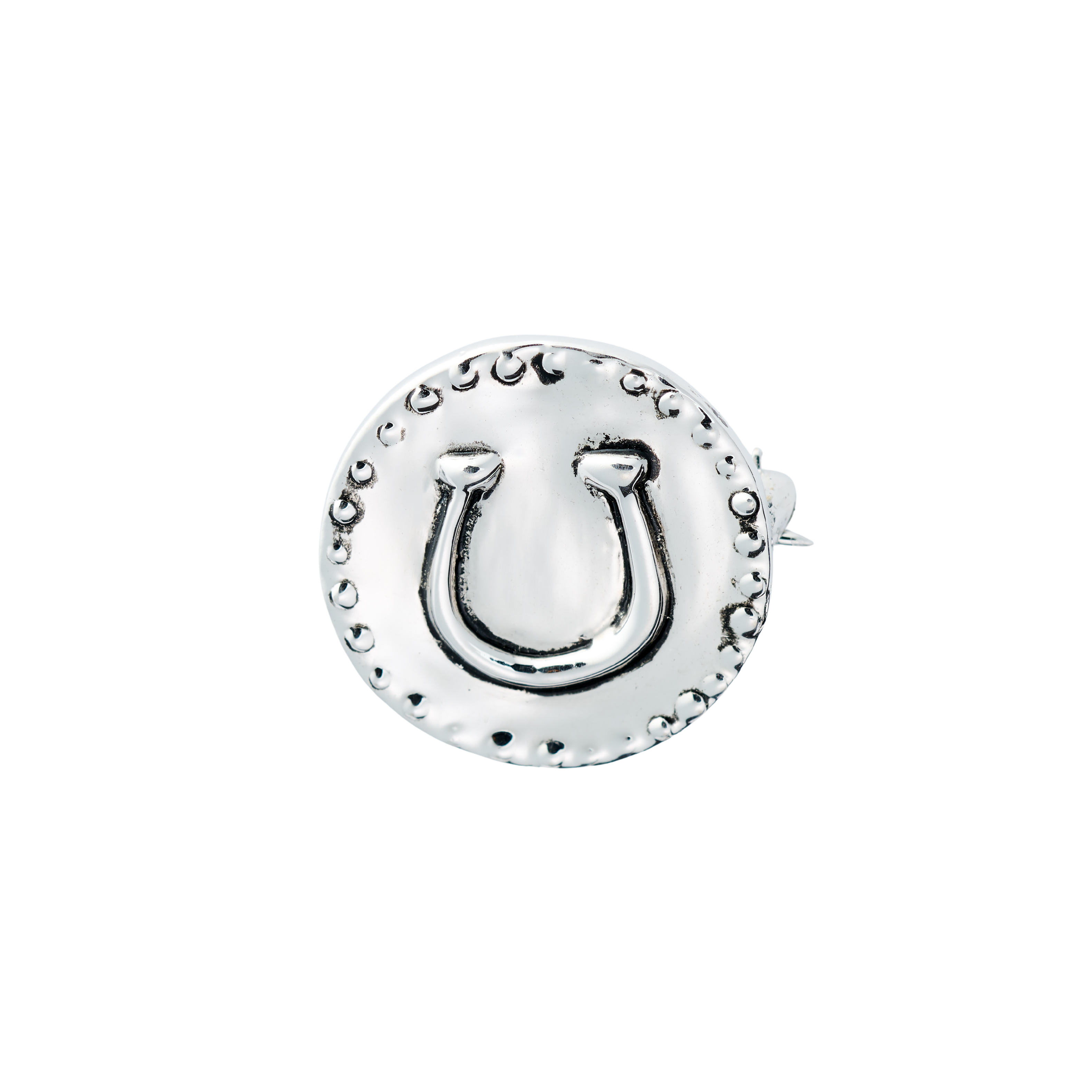 Round Horseshoe Stock Pin